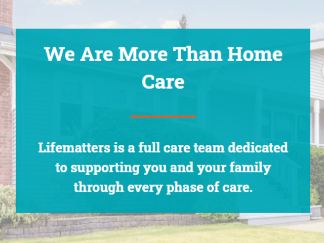 LIFEMATTERS - Homecare photo in Silver Spring, MD